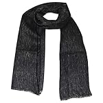 100% Pure Linen Scarf, Striped, Airy, Light, Breathable All Weather Linen Scarf.