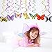 CC HOME 15Pcs Butterfly Hanging Swirls Insect Ceiling Streamer Birthday Decorations Butterfly Themed Party Favors for Holiday Baby Shower Home Decoration Party Supplies
