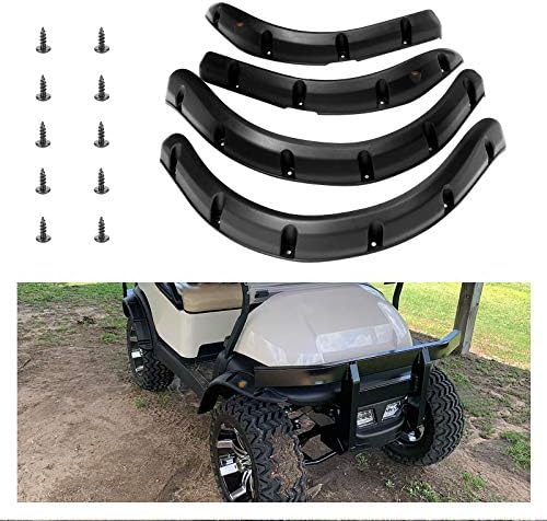10L0L Golf Cart Standard Fender Flares Front and Rear for Club Car Precedent Golf Carts with Metal Hardware (Set of 4) 10L0L Golf Cart Standard Fender Flares Front and Rear for Club Car Precedent Golf Carts with Metal Hardware (Set of 4)