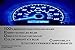 JDM 10 pcs T5 COB Blue WEDGE 5050 1 CAR DASHBOARD DASH LIGHT BULB Really Bright