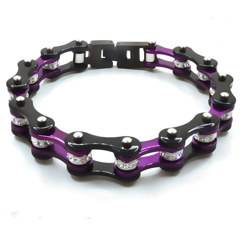 Bracciale catena moto con circuito del Mugello in oro giallo 750 | MOTORI | MUGELLO | Circuiti Gioielli