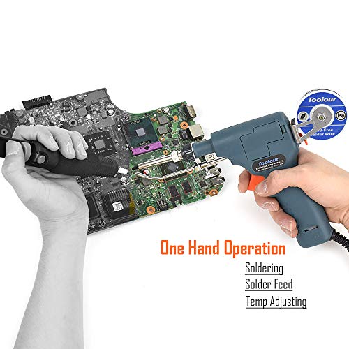 6in1 Soldering Gun Toolour Solder Gun Kit, 60W Temp Adjustable Solder