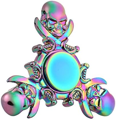 TOPUNDER Metal Fidget Spinner Safe Tri Fidget Cube Figet Spinner Metal Finger Focus Toy ADHD Autism Toy For Kids Adults 9 Birthday Gift 6 (multicolor)
