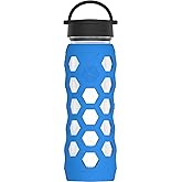 LIFEFACTORY 22oz Bottle Classic Cap Hex Ocean