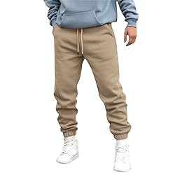 LCMTWX Sweatpants for Men Open Bottom Mens Ny