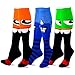TeeHee Novelty Cotton Knee High Fun Socks for Women and Junior Halloween 6-Pair (Monsters)