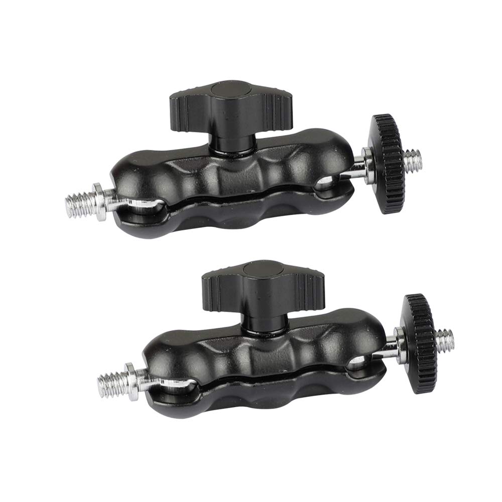 CAMVATE Universal Magic Arm with 1/4"-20 Thread(Black,2 Pieces)