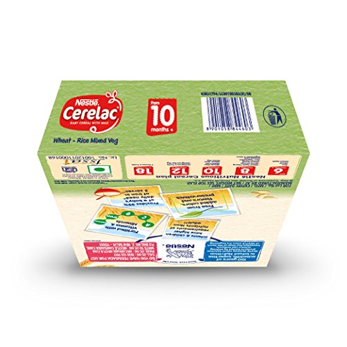 Nestle Cerelac infant Cereal with Milk - Wheat-Rice Mixed Vegetable (300 g) - Thumbnail 6
