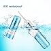 Water Dental Flosser for Teeth Cleaning and Flossing with Travel Size Case – Rechargeable Oral Irrigator, KOOVON Portable Water Flosser for Adults, IPX7 Waterproof, 5 Jet Tips & 4 Modes, Blue