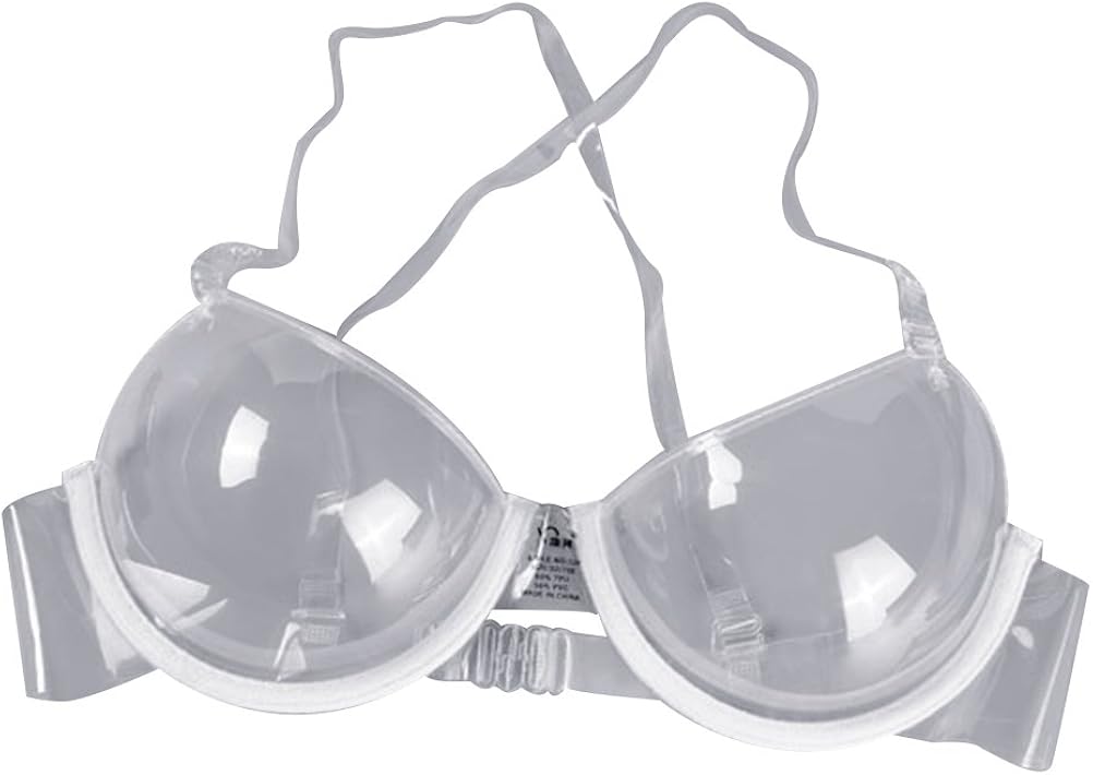 OULII Transparent Clear Bra Invisible Strap Plastic Bra Disposable