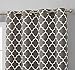 HLC.ME Lattice Print Winter Cold Blocking Thermal Insulated Blackout Room Darkening Energy Savings Short Window Drapery Grommet Curtains for Bedroom & Living Room - Grey - 52 W x 63 L - Pair