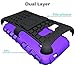 Viodolge J1 2016 Case, Amp 2 Case, Express 3 Case, [Shockproof] Hybrid Tough Rugged Dual Layer Protective Case Cover with Kickstand for Samsung Galaxy J1 2016 / Amp 2 / Express 3 Purple