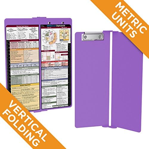 WhiteCoat Clipboard - Vertical - Lilac - Metric Medical Edition