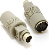 kenable AT Keyboard to PS/2 Adapter - 5 pin Din Female to 6 pin Male