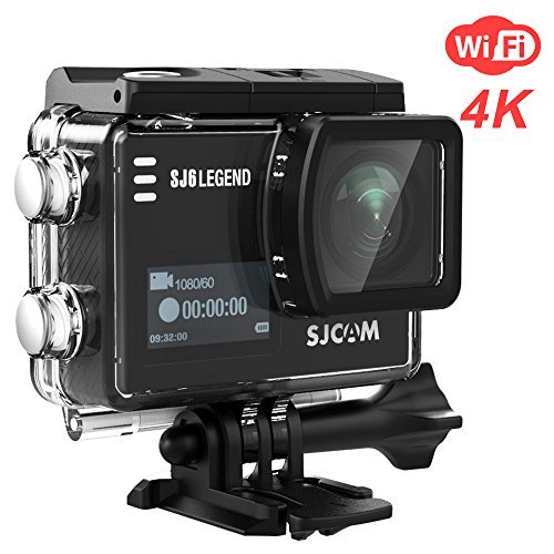SJCAM SJ6 Legend 4K WiFi Action Camera 16MP Dual Screen Remote Sports Control WiFi Cam- Touchscreen/ 170 Degree Wide Angel/Gyro Stabilization Supported Underwater Waterproof Camera- Black SJCAM SJ6 Legend 4K WiFi Action Camera 16MP Dual Screen Remote Sports Control WiFi Cam- Touchscreen/ 170 Degree Wide Angel/Gyro Stabilization Supported Underwater Waterproof Camera- Black