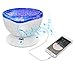 Testudo Remote Control Ocean Wave Projector 12 LED &7 Colors Night Light with Built-in Mini Music Player，Star Projector for Baby Kids Adults Living Room and Bedroom (White)