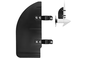 AshKiz Trolling Motor Rudder, Boat Rudder Kit, Trolling Motor Accessories, Boat Rudder, Fits Most 24-55 Thrust Trolling Motors, Boat Rudder for Pontoon Fishing Kayak Canoe Jon Boat