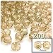 The Crafts Outlet 200pc Faceted Plastic Transparent Beads Round 8mm Clear Beads