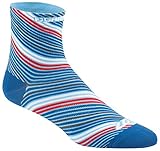 Louis Garneau - Women's Tuscan Ultra Thin, Moisture Wicking Cycling Socks, Sapphire/Sky Blue, Large/X-Large