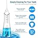 Cordless Water Flosser Teeth Cleaner, Nicefeel Professional Dental Oral Irrigator Portable and Rechargeable 300ML Cleanable Water Tank IPX7 Waterproof 3 Modes Water Flossing for Home and Travel, Brace