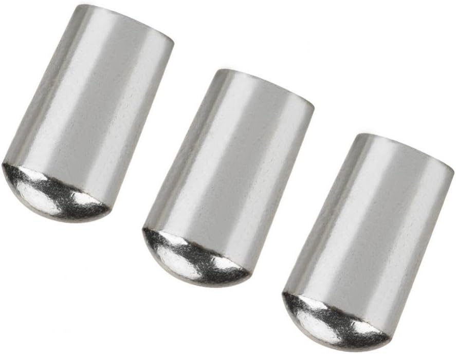 3Pcs Guitar Switch Tip, Copper 3 Way Toggle Switch Knob Tip Cap Copper Comaptible with LP EPI Electric Guitar (3.5mm-Silver)