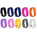 Fitbit Flex Cute Silicone Replacement Wristband Bracelets Bundle/ Wireless Activity and Sleep Tracker Accessory Bands Pack with Watachband Style Buckle, Free Size