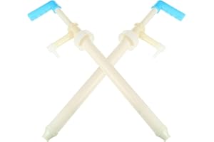 Homoyoyo 2pcs Manual Oil Transfer Pump, Small Gasoline Fuel Hand Pump with Multifunction Liquid Sucker