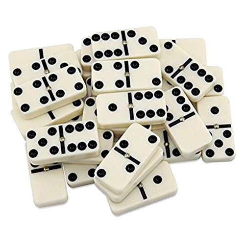 28 Piece Domino Set-Premium Classic Double Six in Durable Wooden Brown Box-Anytime Entertainment-Long time Storage, Easy Transport, Its Durable, Wooden Case Will Keep for Years Without Misplacing Pcs