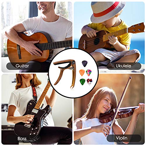 image for PACETAP Guitar Capo for Acoustic and Electric Guitars 6/12 String, Bas