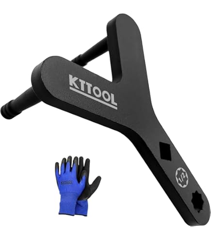 KTTOOL 9 Pcs Pry Bar Wrench Adaptor Head Set, Crowbar Adapter Head Tool