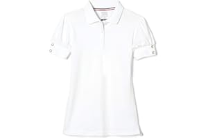 French Toast Girls Plus Size' Puff Sleeve Double Button Polo