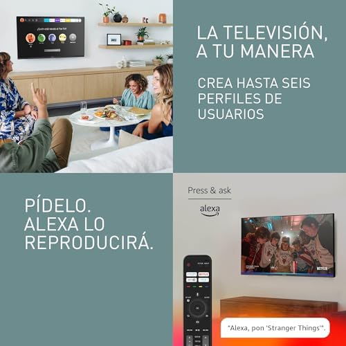 TV-32S55AEZ, S55 Series 32 Pulgadas Full HD LED Smart TV, 2024, Fire TV, HD Colour Engine, HDR, Alexa Control De Voz, Game Mode, Media Player, Experiencia Visual Excepcional