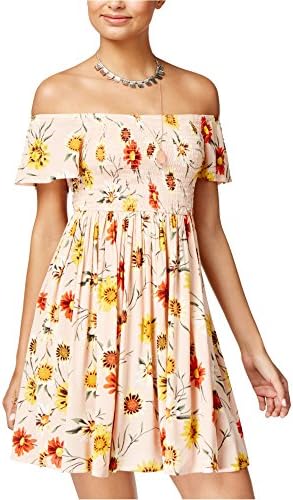 forever 21 floral tie-front fit & flare mini dress Floral Print A-Line Mini Dress
