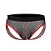 MASS21 Men’s Counter Pouch Low Rise Jock Strap Supporter Sporty Thong Black Size L