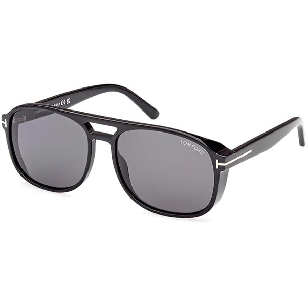 Amazon.com: Tom Ford JAYSON FT 1020-N Shiny Black/Grey 52/21/145