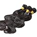 JINREN Brazilian Virgin Human Hair Weave with Closure Unprocessed Brazilian Body Wave Hair Bundles with Lace Closure 18