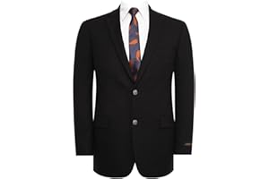 Teemlanny Men's Elegant Classic Fit Blazer Stretch Sport Coat Two Button Suit Jacket Regular & Big and Tall