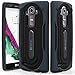 LG G4 Rugged Case, VENA [vArmor] Ultimate Protection [Slim | Heavy Duty] Hybrid Case Cover for LG G4 2015 (Compatible with Leather LG G4) (Dark Gray/Black)