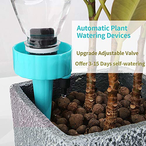 GAYISIC Self Watering Spikes Plant Devices Bottle Cap Watering Can Indoor Upgraded Automatic Plant Waterer 7PCS with Slow Release Irrigation Drip Control for Garden Flower Vegetables (7PCS)