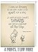 Winnie The Pooh Quotes - Set of 4-11x14 Unframed Art Print - Great Child/Boy/Girl/Nursery Room Decor, Also Makes a Great Gift Under $25