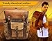 Vintage Canvas waxed Leather Backpack w/Laptop Storage (Large) High School, College, Travel Bag | Canvas and Cotton Craftsmanship | All-Purpose Rucksack for Men, Women, Kids