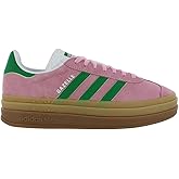 adidas Gazelle Bold Womens Shoes Size 9.5, Color: True Pink/Green/White-Pink