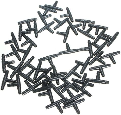 AGSIVO 50pcs Irrigation Drip Kit Garden Watering T connecter