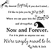 My Dearest Friend if You Don't Mind Now and Forever We're Simply Meant to be Jack and Sally. Vinyl Wall Decor Quotes Sayings Inspirational Lettering Movie Sticker Stencil Wall Art Decor