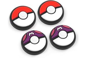 GABXY Switch Joycon Thumb Grip Caps, Soft Silicone Joystick Cover Compatible with Nintendo Switch/OLED/Switch Lite, Analog Stick Grips Button Covers for Switch (D-red Purple)