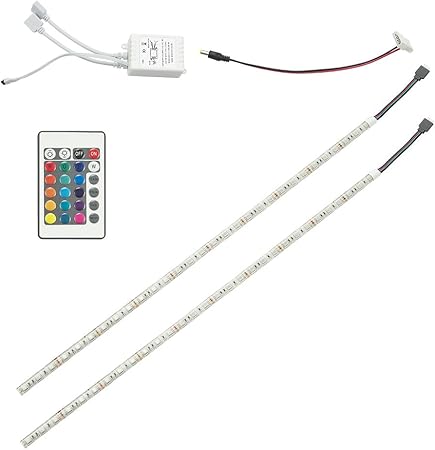 rayhoo ordenador rgb tira de luces led con mando a distancia rgbw led luz lampara flexible tira dc 12 v para pc de ordenador 2 50 cm