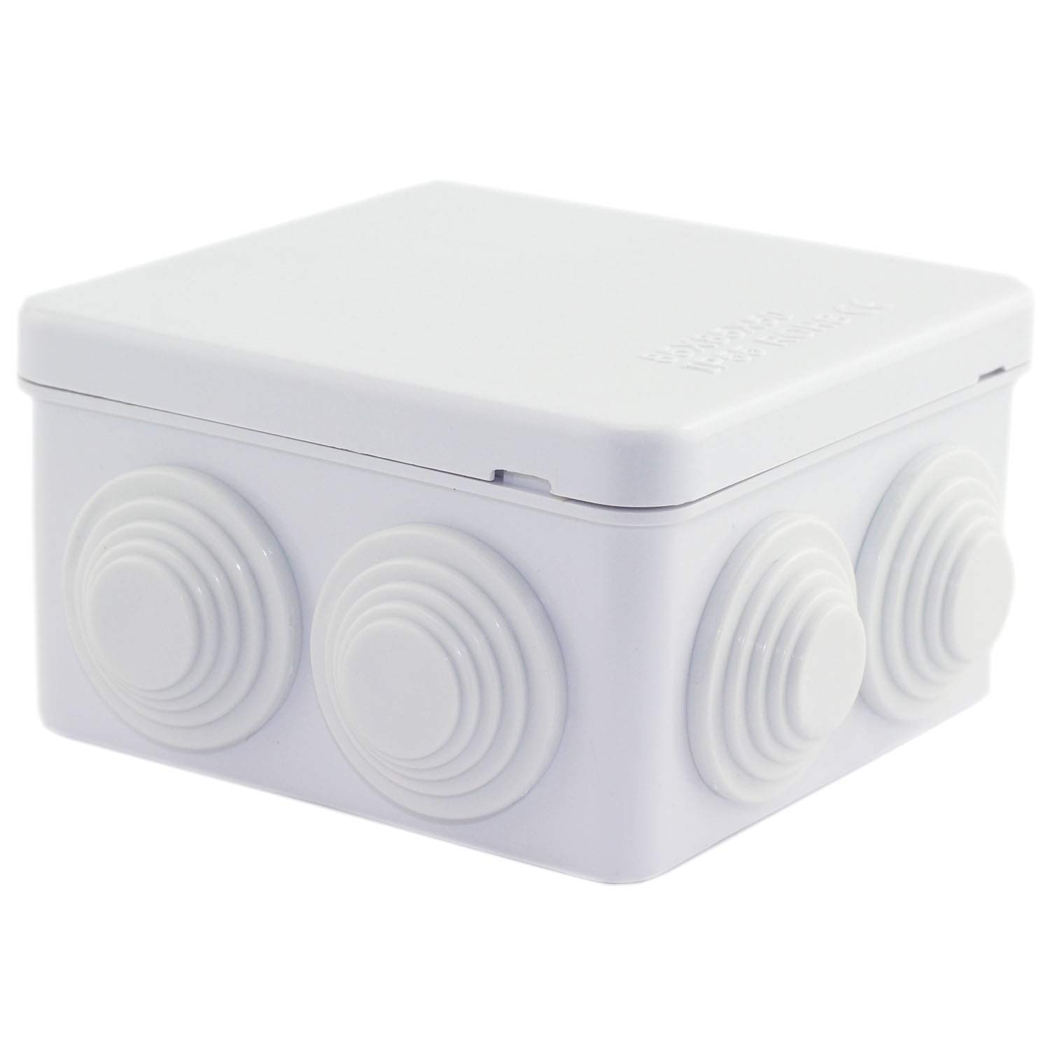 Photo 1 of DGZZI 1PC ABS Plastic IP55 Waterproof Junction Box DIY Outdoor Electrical Connection Box Cable Branch Box Power Distribution Box 85x85x50mm (3.4"x3.4"x2")