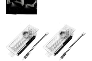 HFYANGZH 2pc Car Door Light Logo Projector Compatible with BMW 1 2 3 4 5 6 7 Series, X1 X2 X3 X4 X5 X6 X7, Z GT M2/M3/M4/M5 Laser Shadow Courtesy Welcome Lamp (50th Anniversary)