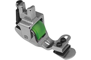 Adjustable Roller Presser Foot for T351 Industrial Sewing Machine, 3mm Rolled Hemming with Downward Folding Design, 6mm for E