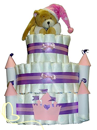 Xxxl Torta Di Pannolini Castello Delle Principesse Con